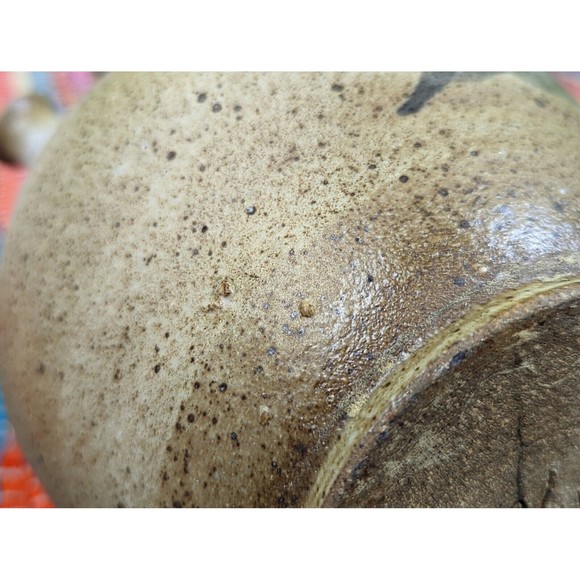 VTG'76 Owens Pottery Salt Glaze Pitcher Jug Vase Stoneware Signed STUNNING EUC - Picture 6 of 12